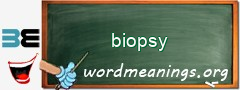 WordMeaning blackboard for biopsy